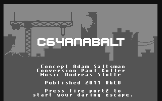C64anabalt (Homebrew) — Title screen